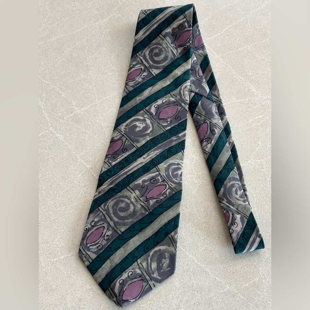 Hunt Club Teal and Purple Men's Tie